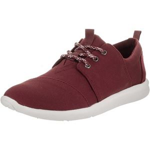 Burgundy Canvas Womens Del Rey Sneakers